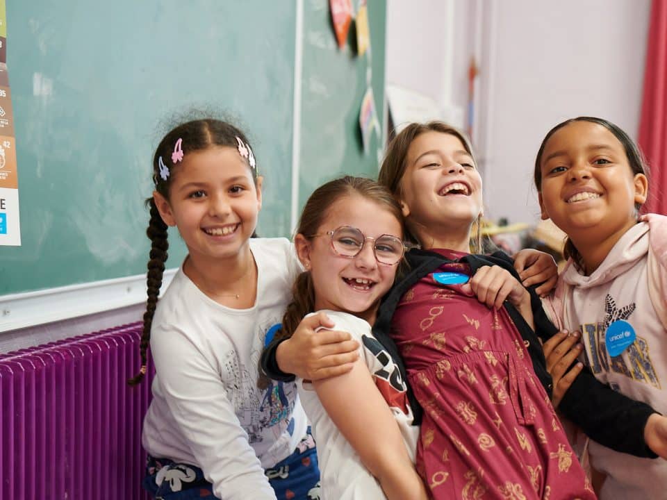 Enfants scolarisés à l'école Estaque-Gare, Marseille ©UNICEF France / Anne-Sophie Nival